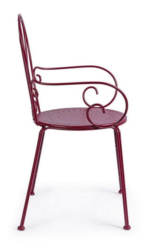 OFFERTA TAVOLO ETIENNE Ø70CM +2 POLTRONE ETIENNE BORDEAUX