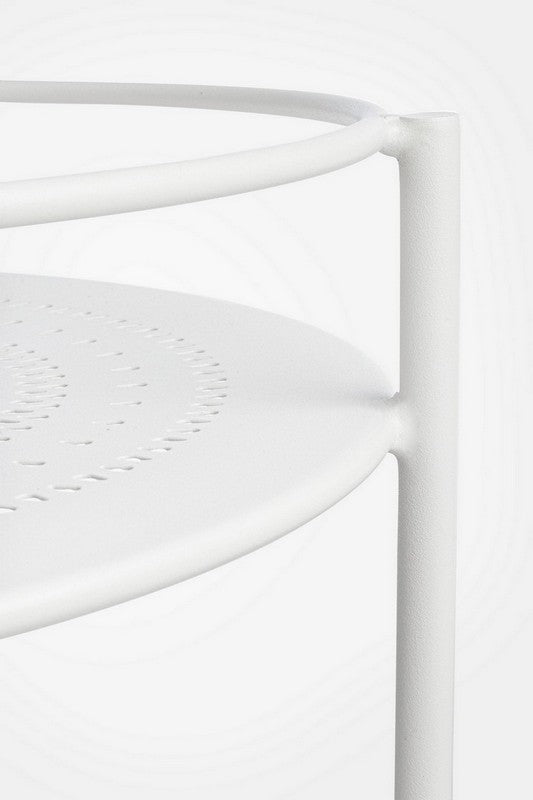 CARRELLO CON PORTABOTTIGLIE BURTON BIANCO