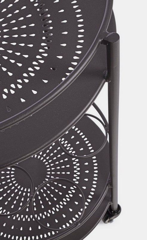 CARRELLO CON PORTABOTTIGLIE BURTON ANTRACITE