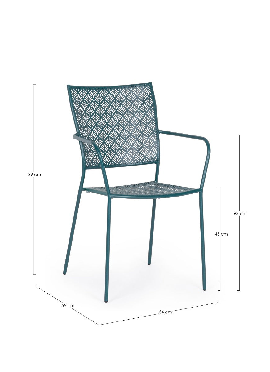 POLTRONA LIZETTE BLU OCEAN IMPILABILE