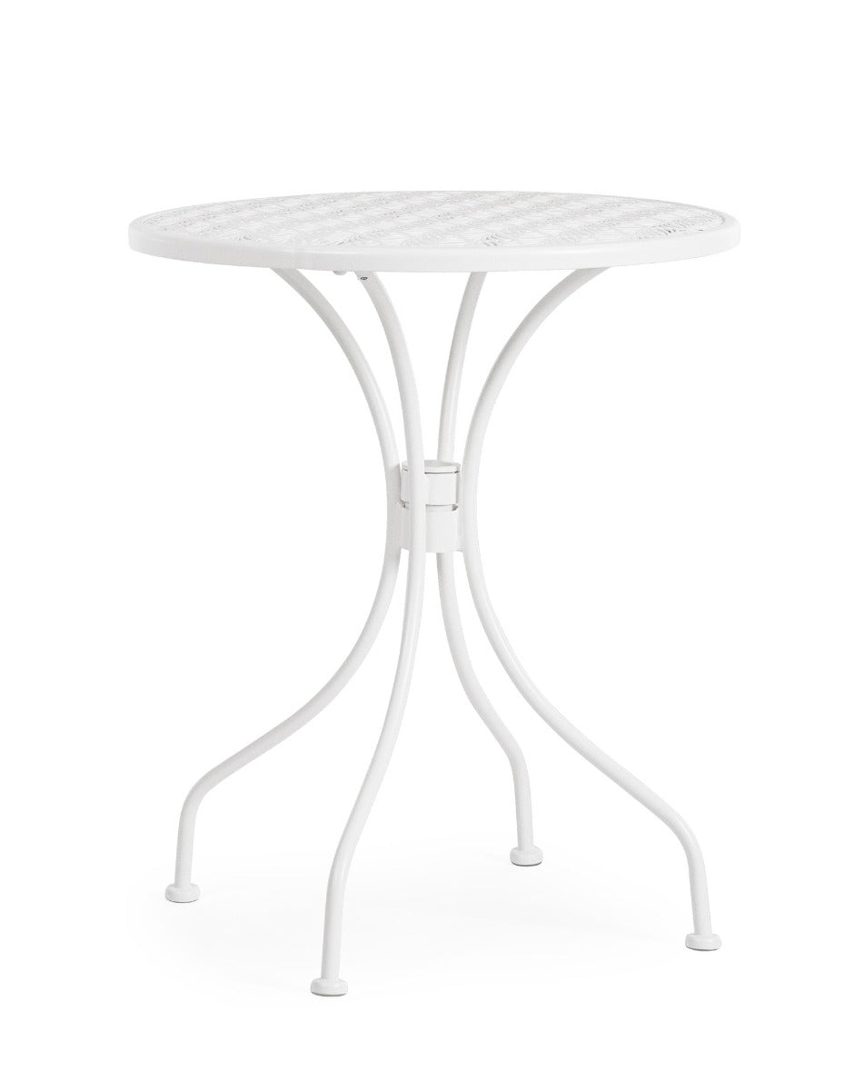 TAVOLO DA GIARDINO LIZETTE BIANCO 60CM