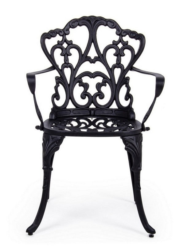 SEDIA CON BRACCIOLI ANTRACITE VICTORIA