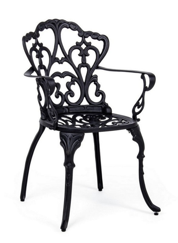 SEDIA CON BRACCIOLI ANTRACITE VICTORIA