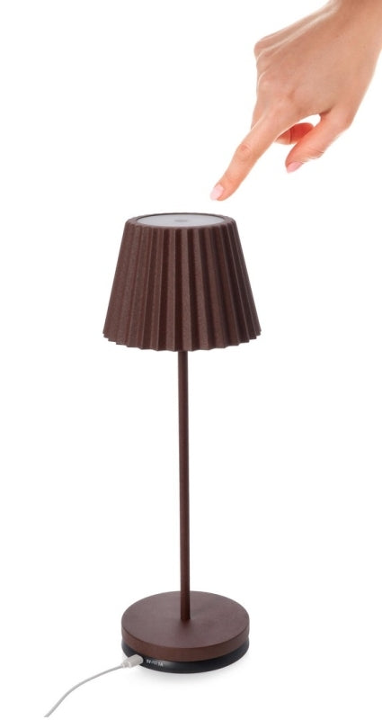 LAMPADA DA TAVOLO LED ARTIKA MARRONE H36CM