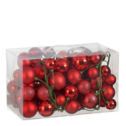 Ghirlanda Palline Mix 180 cm Rosso
