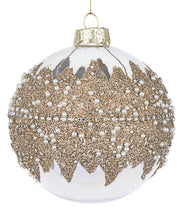 PALLINA DI NATALE MIRAGE ORO D10CM