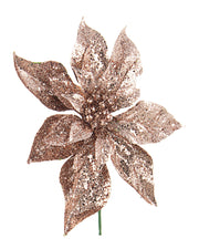 RAMO CON POINSETTIA 22CM ROSA ADRIEL