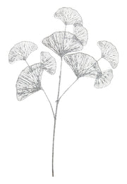 RAMO GINGKO BILOBA ARGENTO 70CM