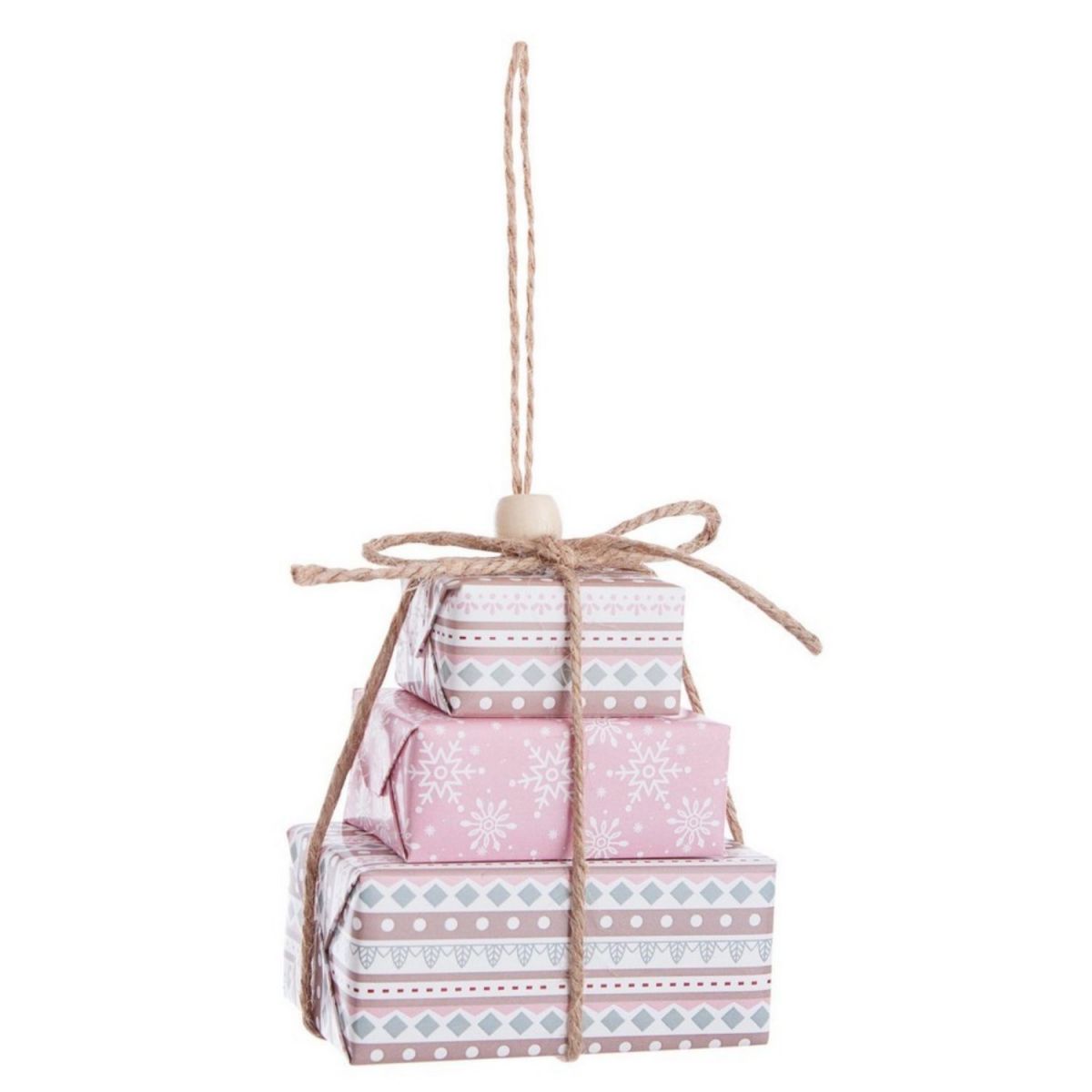 PENDAGLIO NATALIZIO PACCO REGALO H10CM