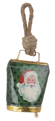 CAMPANELLA WENDI APPENDIBILE BABBO NATALE VERDE 11.5CM
