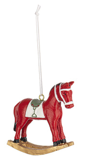 PENDENTE CAVALLINO A DONDOLO ROSSO 7CM