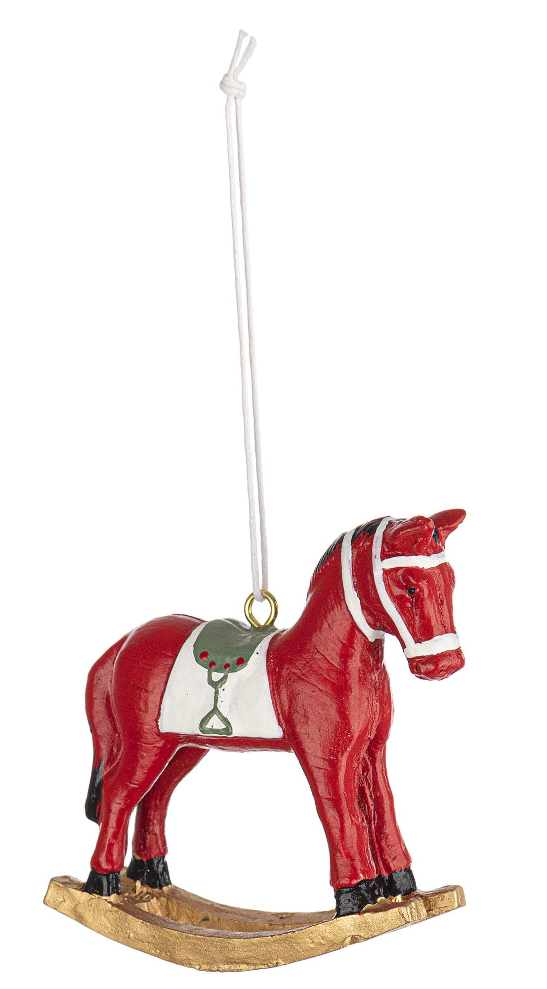 PENDENTE CAVALLINO A DONDOLO ROSSO 7CM