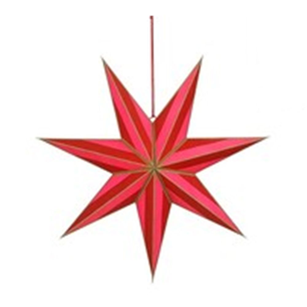 Pendente Stella H.18 D.60 cm Rosso