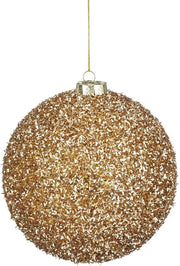 Mica Decorations Pallina di Natale in plastica D15 cm, champagne