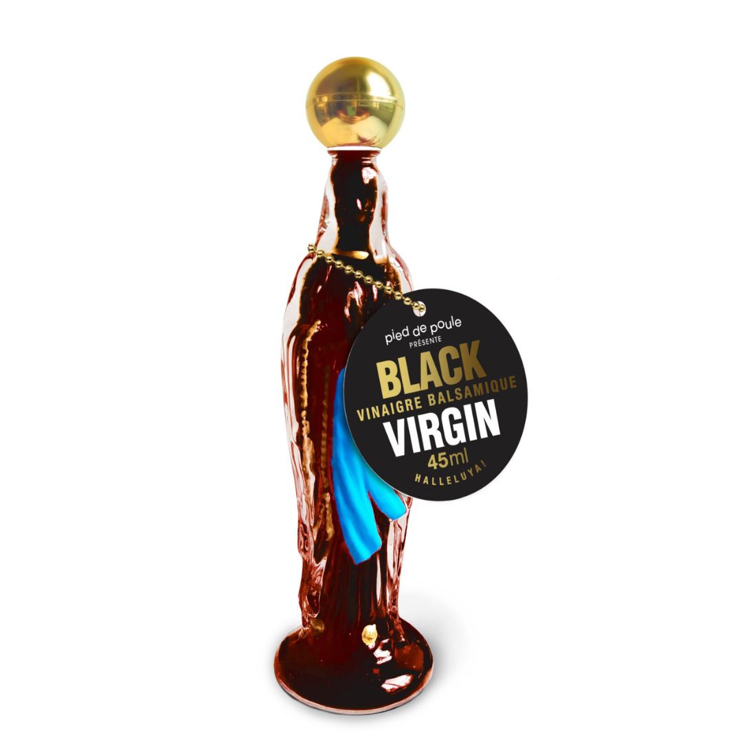 ACETIERA A FORMA DI MADONNA BLACK VIRGIN CON ACETO BALSAMICO