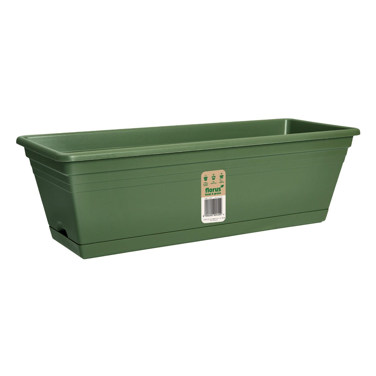 FIORIERA MEDITERRAN BALCONY TROUGH 50CM VERDE