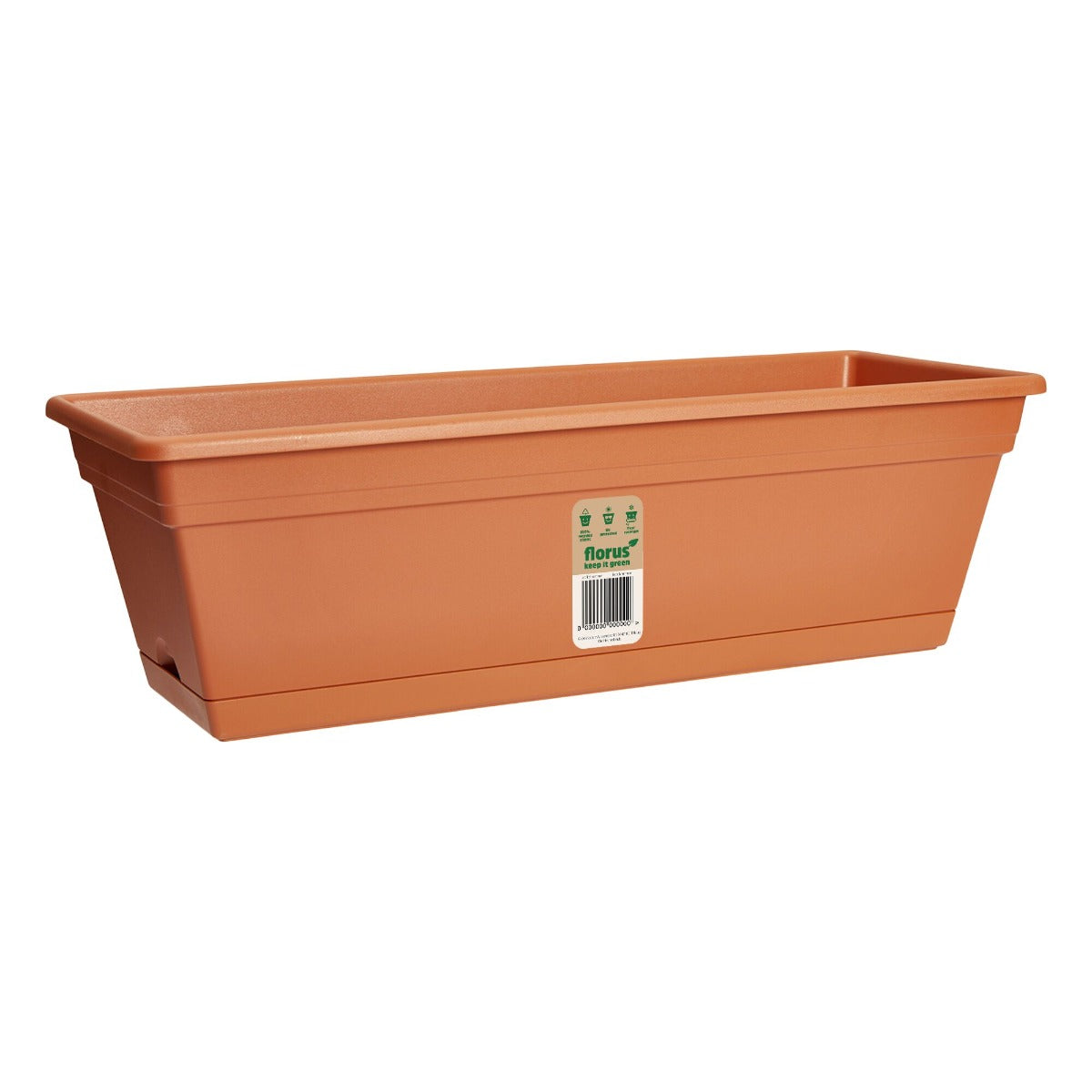 FIORIERA MEDITERRAN BALCONY TROUGH 40CM TERRACOTTA