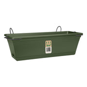 FIORIERA/BALCONETTA MEDITERRAN BALCONY TROUGH SET VERDE 40CM