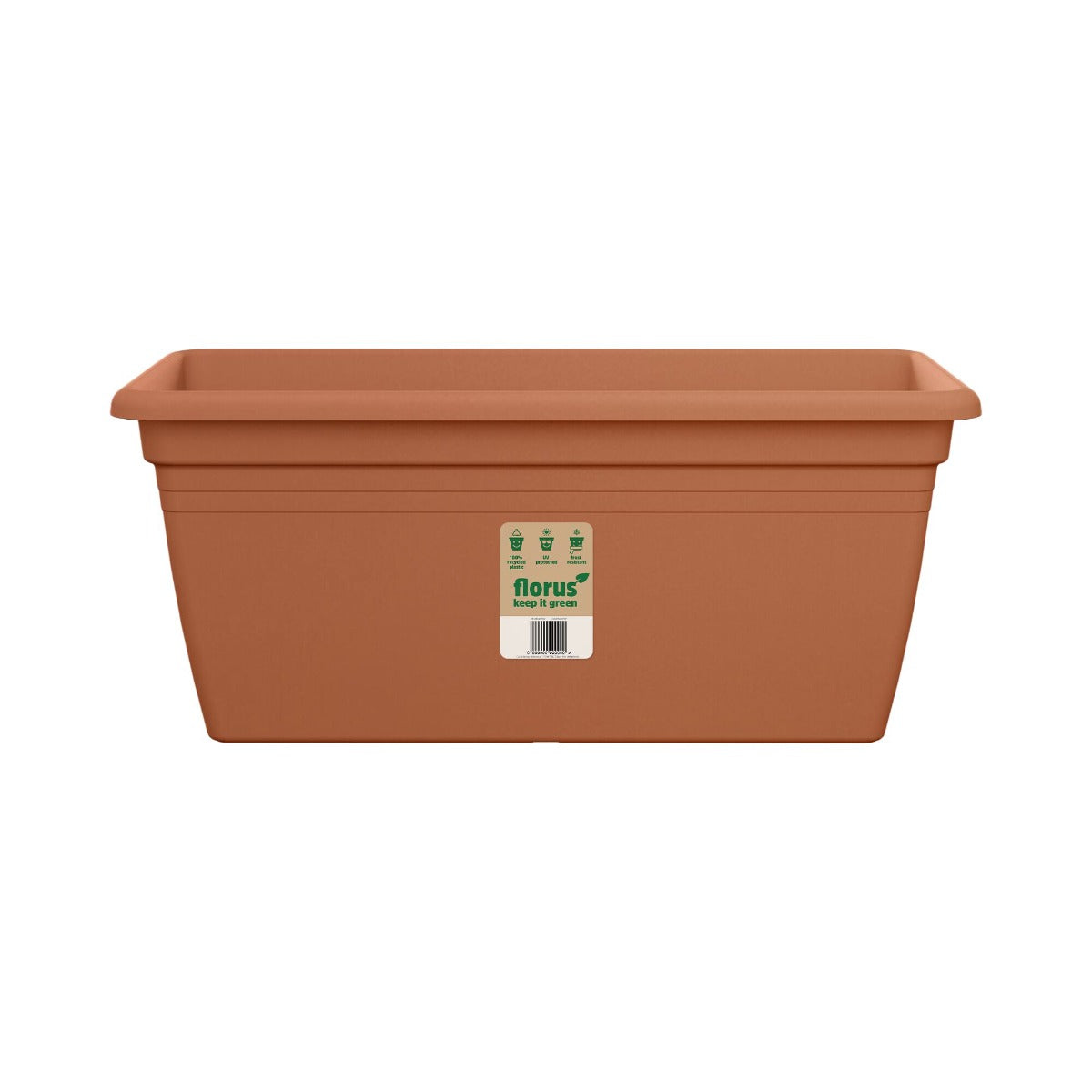 VASO FIORIERA MEDITERRAN TERRACE TROUGH 80CM TERRACOTTA