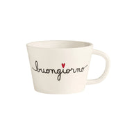 Tazza Colazione Buongiorno D12.4cm H9cm 580ml Bianca SIMPLE DAY