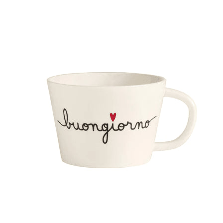 Tazza Colazione Buongiorno D12.4cm H9cm 580ml Bianca SIMPLE DAY