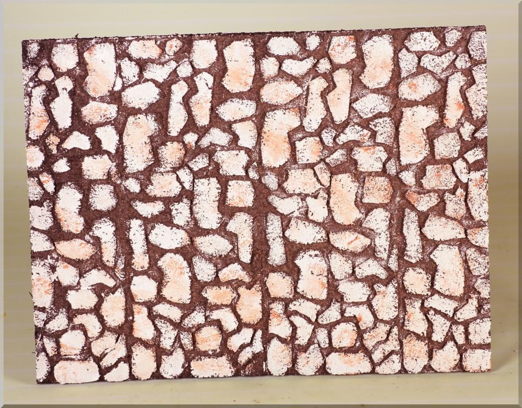 PANNELLO SUGHERO MURO DI PIETRA SFALZATA 33X25X1CM