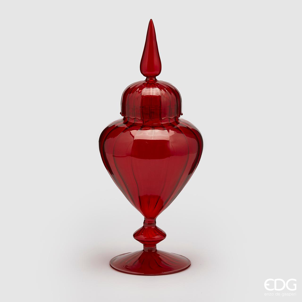 CONTENITORE PER CARAMELLE BONBON 16X36CM ROSSO