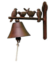 CAMPANA DA INGRESSO CON UCCELLI 21,8X11,1X19,1 CM
