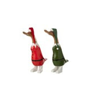 Anatra 17x9x34 cm Verde/Rosso Modello Assortito
