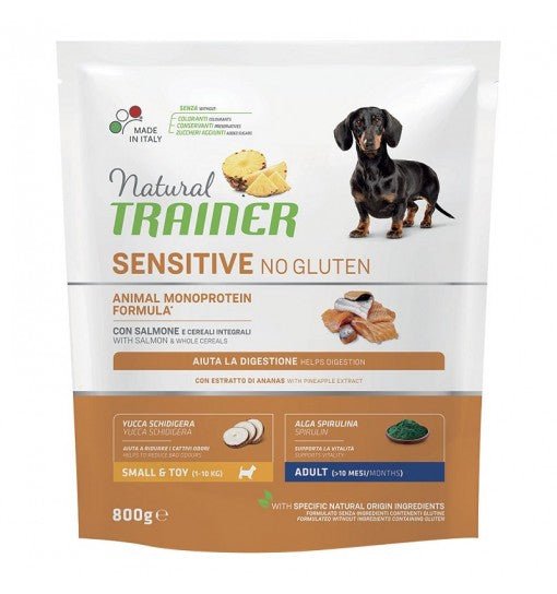 CROCCHETTE CANE ADULTO SMALL&TOY NATURAL SENSITIVE SALMONE 800GR