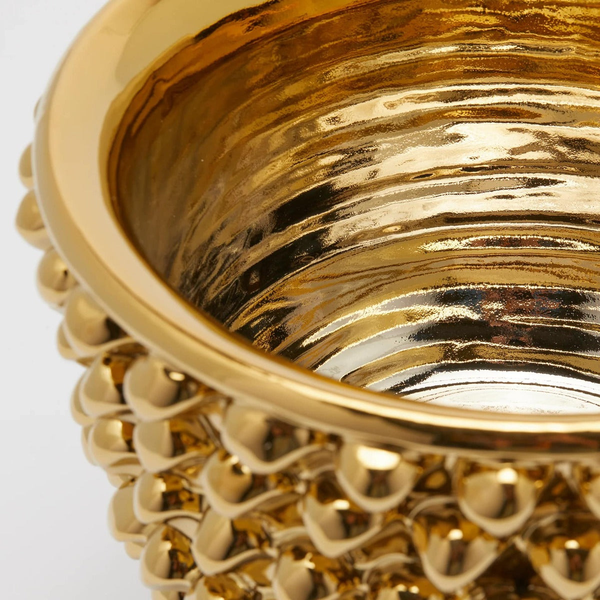 Vaso Fenice a forma di Pigna H.24,5 D.28 Oro
