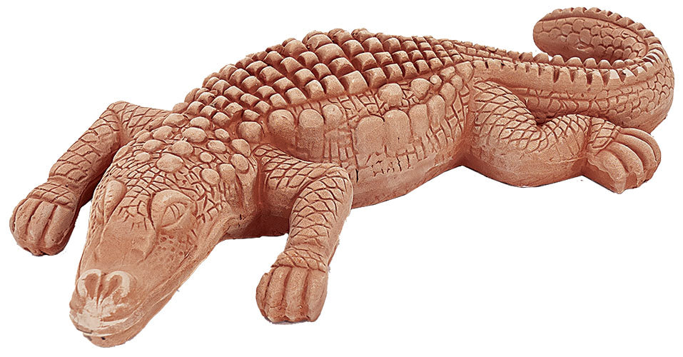 COCCODRILLO IN TERRACOTTA CM.36