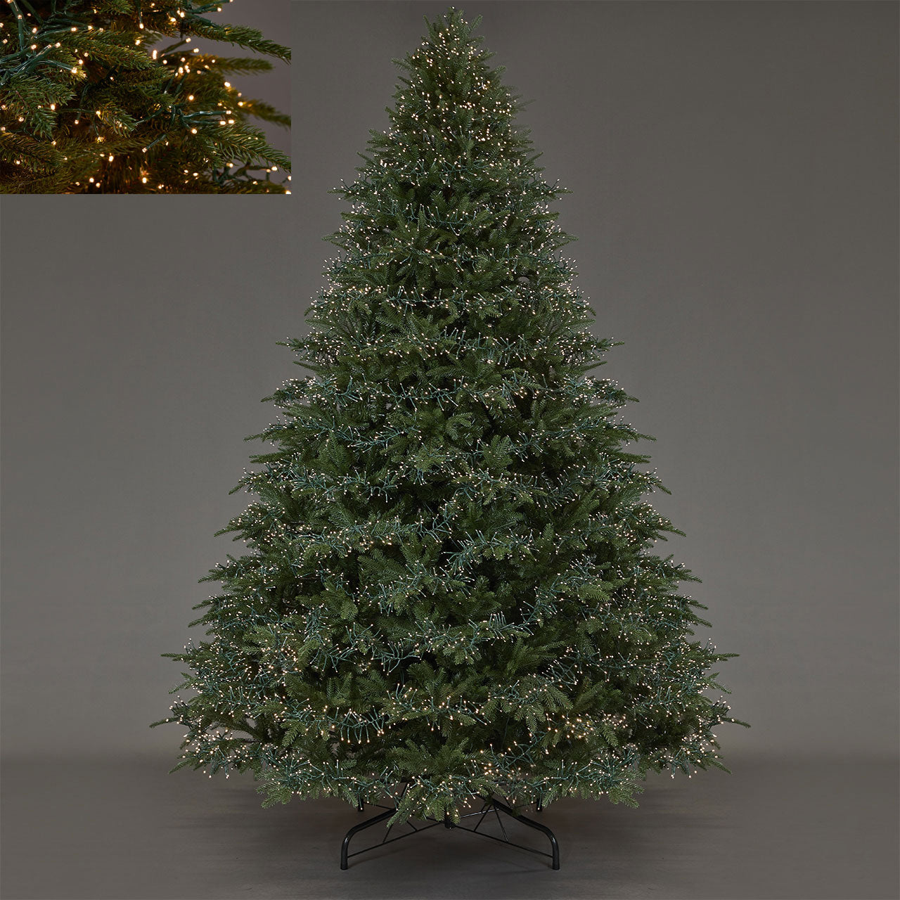 ALBERO DI NATALE SPARK PREILLUMINATO CON LUCI LED ALTEZZA A SCELTA