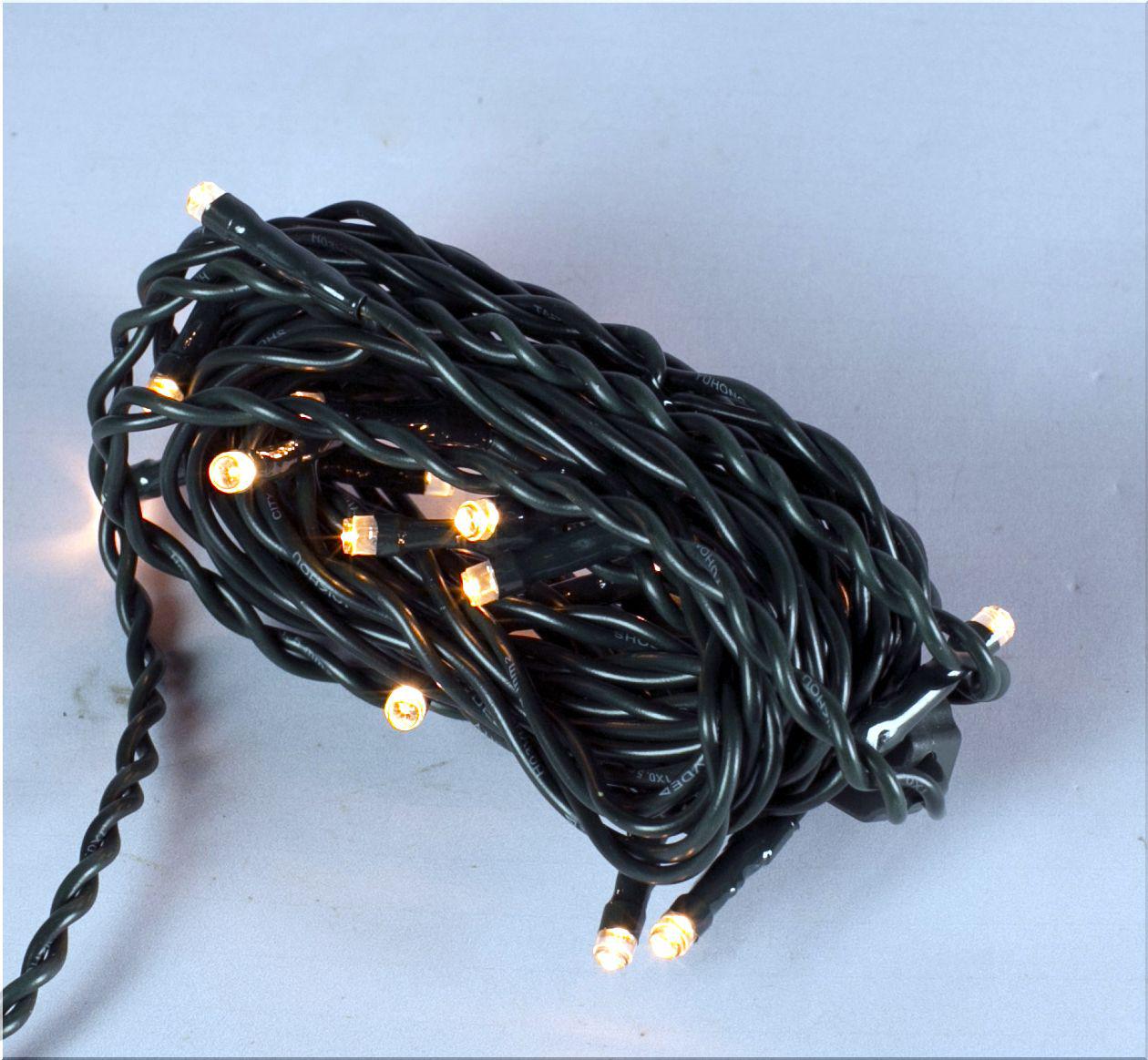 SERIE 20 LED 5 MM BIANCO CALDO 20/150CM 220V PER PRESEPE