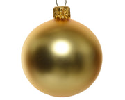 1 PALLINA IN VETRO OPACO D.15 ORO CHIARO