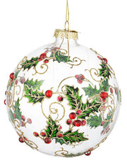 Sfera di Natale Vetro Trasparente Zaida D10cm bizzotto