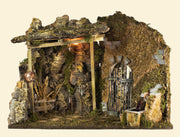 CAPANNA 50X26X26CM CON LUCE E MULINO AD ACQUA CON POMPA
