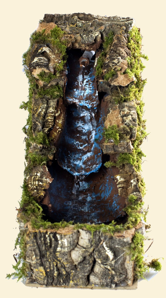CASCATA CON POMPA 10X21X19 PER PRESEPE