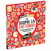 Maxi Scuola Stickers Scopri la Fattoria 3-6 Anni HEADU