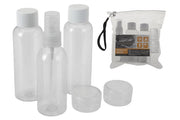 OFFERTA 2 PZ SET DA VIAGGIO 5PZ TRASPARENTE