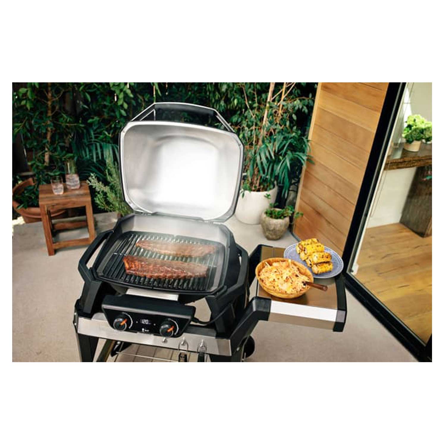 BARBECUE ELETTRICO PULSE 2000 NERO CON CARRELLO