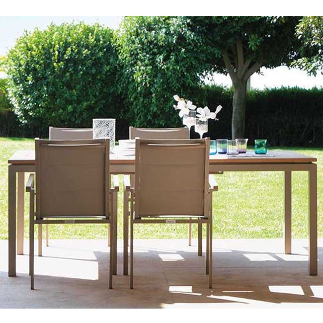TAVOLO TIMBER IN TEAK ALLUNGABILE 200/280X76X75 CM TORTORA