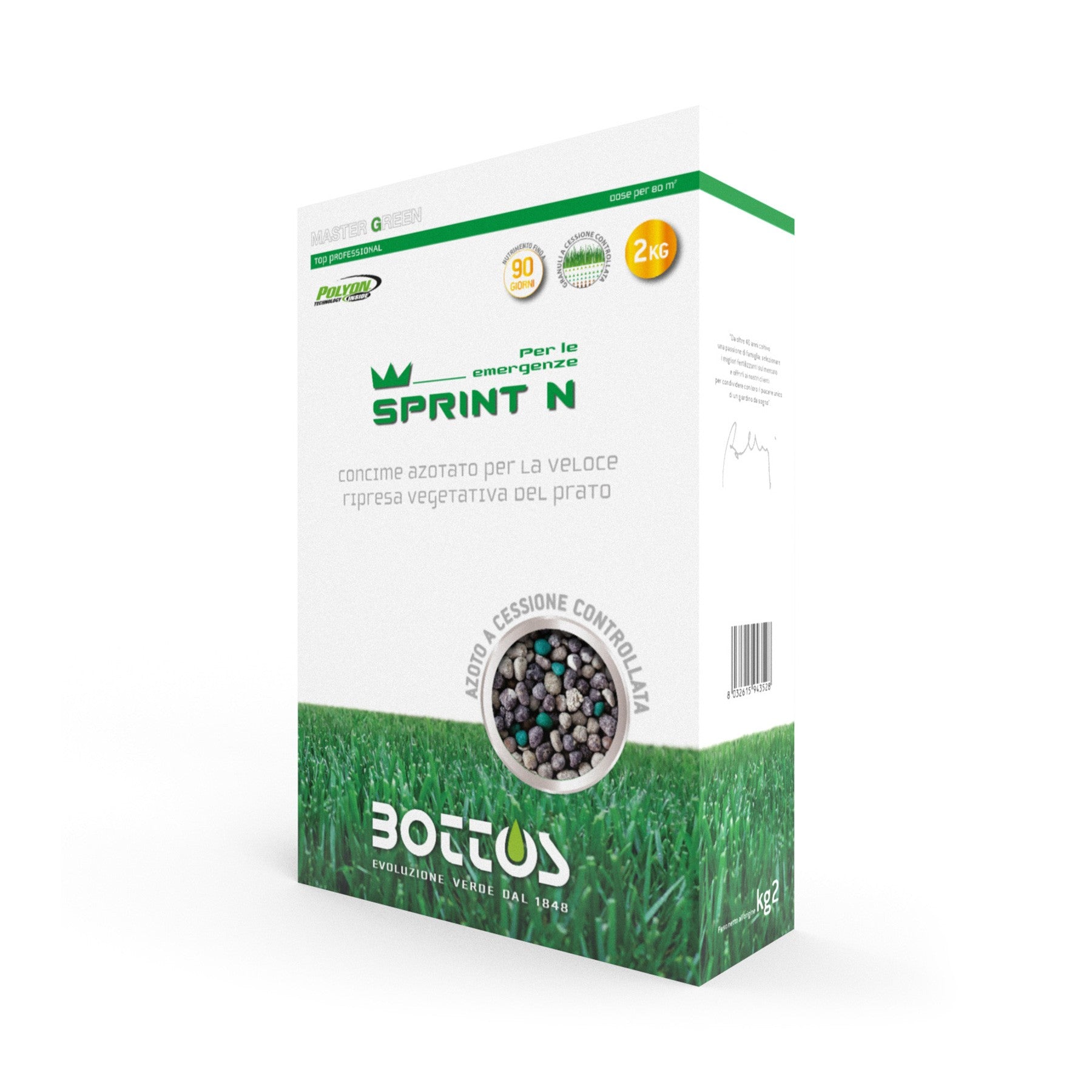 FERTILIZZANTE PER PRATO MASTERGREEN SPRINT N 27-0-14 2KG