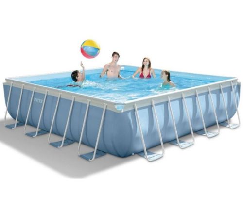 PISCINA PRISMA METAL FRAME 427x427x107 QUADRATA