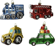 DECORAZIONE APPENDIBILE TRENO / AUTO / VIGILI DEL FUOCO / TRATTORE H8.5CM ASSORTITA 1PZ