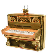 PENDENTE NATALIZIO A FORMA DI PIANOFORTE ORO 9.4CM