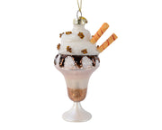 PENDAGLIO NATALIZIO A FORMA DI COPPA GELATO H12CM