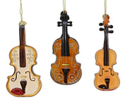 Pendente violino in vetro 6 x 2,2 x 12 cm marrone Peraga Christmas