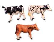 Mucca PVC Modelli Assortiti 8x6 cm