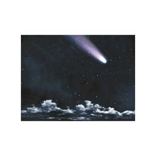 CIELO NOTTURNO CON COMETA 100X70CM